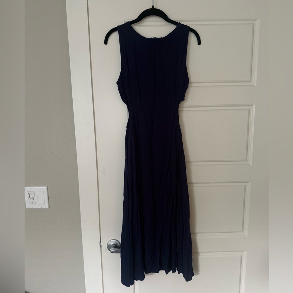 Navy Blue Sleeveless Dress